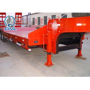 China Heavy Duty Trailer Low Bed Semi Trailer 3 / 4 / 5 FUWA Axles  for 50 / 80 / 100 Tons load Q345A Carbobn Steel supplier