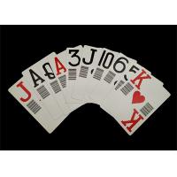China Customzised Plastic Barcode Playing Cards , PMS Plastic Poker Playing Cards on sale