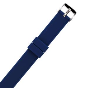 ODM One Piece Silicone Watch Bands , Flat 18mm Rubber Watch Strap
