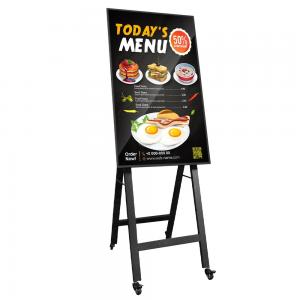China 43 inch indoor digital free standing poster Portable lcd display android digital signage poster supplier