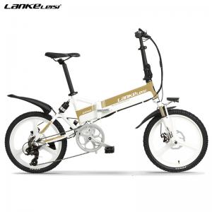 China Automatic 20 Inch Electric Bike , Folding Electric Bicycle Sensing Power 400W supplier