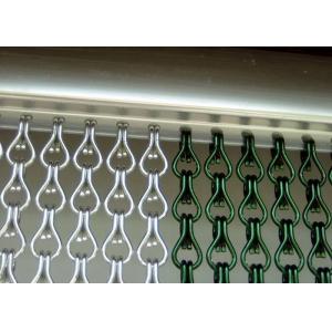Non Rust Fly Screen Chain Curtain Easy Hang / Discharge With Good Airiness