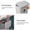 China 2.4 Gallon Kitchen Compost Bin for Counter Top or Under Sink Hanging Small Trash Can with Lid wholesale
