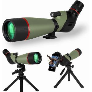 BAK4 Prism Sniper Spotting Scope 20-60X80 HD For Birding Spotting Wildlife