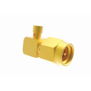 Gold Plated SMA Male Right Angle RF Connector For SFF-50-1.5-1 Cable