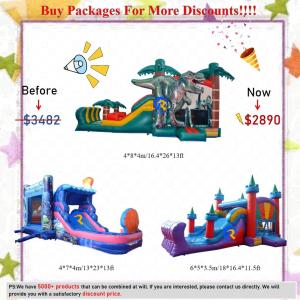 China Castle Inflatable Package with Slide CE/EN71/EN14960 Certified Good wholesale