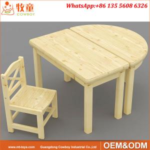 Childcare wooden table and chairs preschool classroom furniture suppliers in China