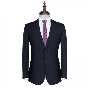 Anti-Shrink Wool And Polyester Men's Coats For Autumn And Winter With Mandarin Collar