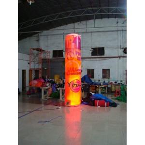 5m Customized Color Advertising Helium Balloons Inflatable Pillar With Light For Party