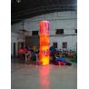 5m Customized Color Advertising Helium Balloons Inflatable Pillar With Light For