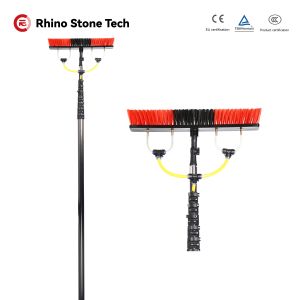China Equipo de limpieza de paneles solares ajustable con agua Término de limpieza de paneles solares Telescópico Pincela de postes Equipo de limpieza de ventanas wholesale