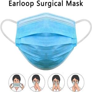 Disposable 2 Ply Face Mask Protection Against Virus With Elastic Ear Loop