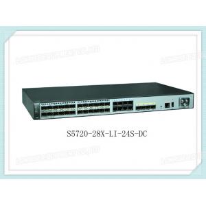 China S5720-28X-LI-24S-DC Ethernet Huawei Switch 24 Gig SFP 4 10 Gig SFP+ DC 48V Front Access supplier