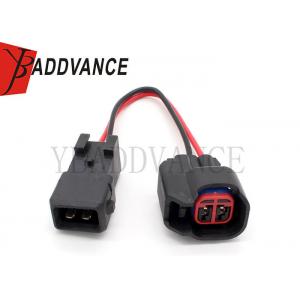 China 2 Pin Plug N Play Auto Wiring Harness US CAR EV6 Female To EV1 Male Injector Adapter For VW / SAAB supplier