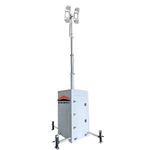 China Tour d'éclairage LED portable standard américain avec mât télescopique de 6 mètres pour l'éclairage d'activité supplier