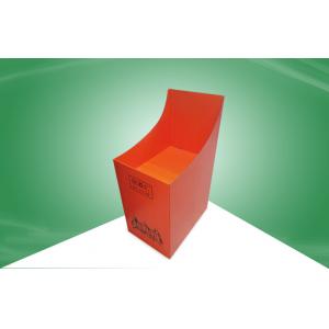 Carton Stable Cardboard Display Bins For Promoting Wine , Paper Recycling Bins