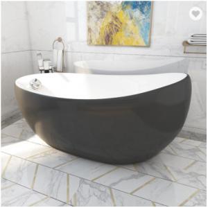 Central Drain Sanitary Bathtub 1.4m Indoor Corner Whirlpool Free Standing Tub