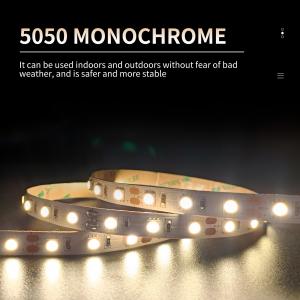 China Bright Monochrome 112 Lamp SMD LED Flexible Strips 5050 120 Degrees Energy Saving supplier