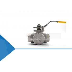 Gas Pipe Line 1'' Port 3 Way Hydraulic Actuated Ball Valve