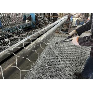 1m-2m Width Galvanized Gabion Box 80x100mm Mesh Size