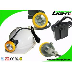 China Waterproof Underground Cordless Cap Lamp Mining 216 LUM 1.67W With Black Body supplier