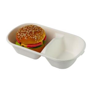 China Biodegradable Sugarcane Bagasse Food Container Cutlery Eco Disposable Sugarcane Pulp wholesale