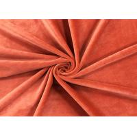 China 205GSM Soft Plush Toy Fabric Brick Red 100 Percent Polyester Material on sale