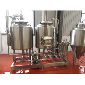 China 300L Small Brewery Equipment Two Vessel Brewing Semi - Automatic Control supplier