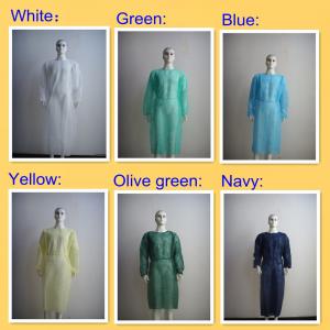 Non Woven Disposable Operating Gowns Multicolor With Long Sleeves