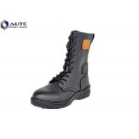 Composite Army Surplus Boots Sand Black Anti Pilling  Genuine Cow Leather