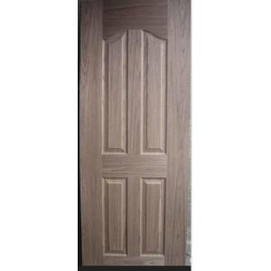Natural Wood Veneered Molded Door Skin , Low Carbon Rate Melamine Door Skin