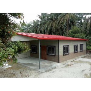 Luxury Steel Structure Homes / Prefabricated Steel Frame Homes Labor Saving