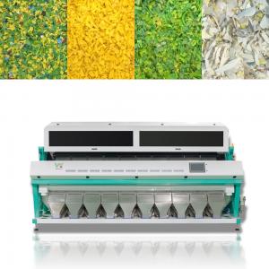 PET PVC PS Plastic Flakes Color Sorting Machine 10 Chutes 640 Channels