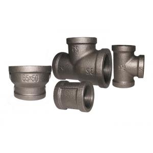 China Black NPT Malleable Cast Iron Pipe Fittings / Reducing Socket 90 Degree wholesale