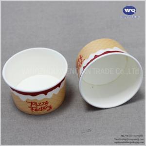 China Custom LOGO 8oz Ice Cream Disposable Wood Pulp Paper Cups-Insulated Paper Hot Cups- Frozen Yogurt Container,Jelly Cup supplier