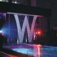 China Indoor Interactive Words Pic Show Programmable Water Curtain on sale
