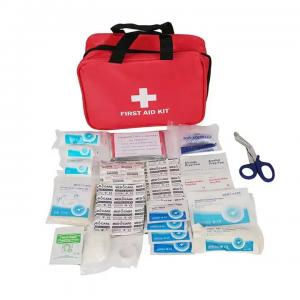 Red Nylon Portable First Aid Kit Outdoor Survival Bag