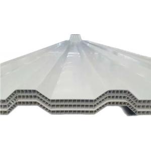 Corrugated PVC Twin Wall Hollow Roof Sheet 10mm Thickness For Wall Cladding Chemical Plant
