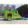 China Big Outdoor Jungle Inflatable Boune Slide Combo with Water Pool and Palm Tree wholesale