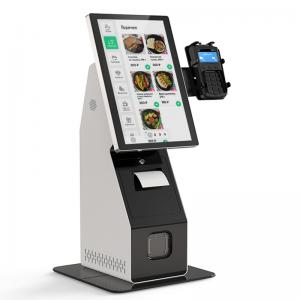 China Customized Dual Screen Kiosk , Payment Terminal Kiosk 15.6 Inch For Restaurant supplier