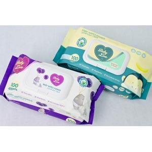 Nonwoven Fabric Baby Wipes No Bleach For Sensitive Skin Chemical Free