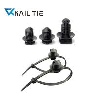 China Plastic Plug In Base Diameter Range 7.6mm Nylon Cable Clamp ROHS Approved on sale