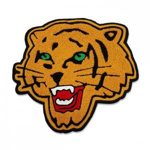 China Soft Tiger Chenille Embroidery Patches Custom Logo Sample Available wholesale