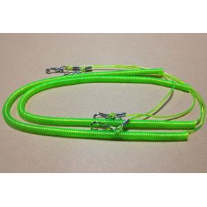 Anti-drop fishing tackle missed rope transparent green coating steel inside tool lanyards