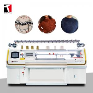 12G Jacquard Sweater Flat Knitting Machine With Three System