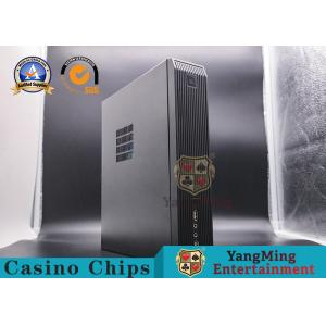 China Black Metal Baccarat Gambling Systems Mini Desktop Computer Host With Chassis Plus Power Supply Set supplier