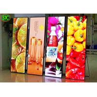 P2.5 Indoor Shop Window Advertising Led Mirror Video Screen / Led Totem Poster Display flexible led video screen