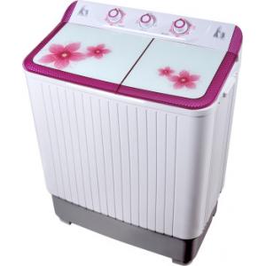 China Colorful Twin Tub Semi Automatic Washing Machine 7kg  With Plastic Body Tempered Glass supplier