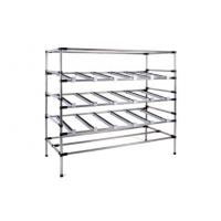 China Chrome Plated Stainless Steel Pipe Rack 5 Tier , 28mm Dia / 1mm Thickness on sale