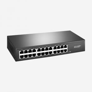 24 RJ45 Ports 10 100M Switch 100 Mbps Ethernet Switch With MDI/MDIX Auto Flip Function